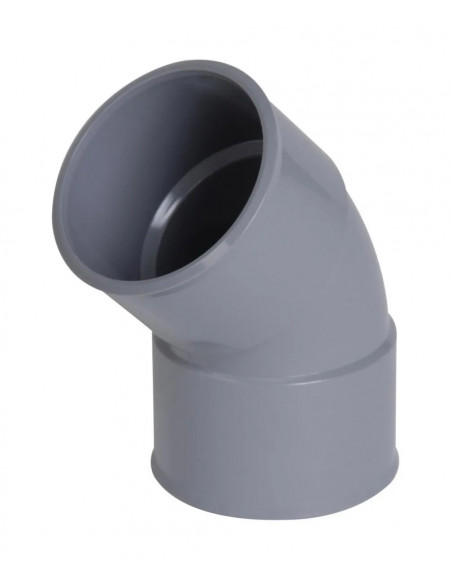 Coude femelle femelle 45° diamètre 40mm NICOLL CH44