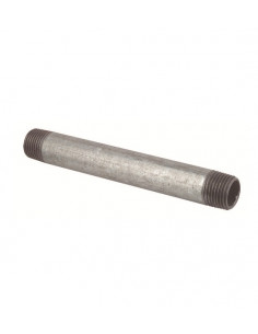 Bobine acier galvanisé double mâle à visser 15/21 100mm 59402-15