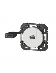 Prise HDMI 2.0 Type A pré-connectorisée Dooxie finition blanc LEGRAND 600385