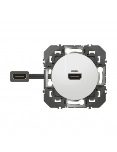 Prise HDMI 2.0 Type A pré-connectorisée Dooxie finition blanc LEGRAND 600385 2