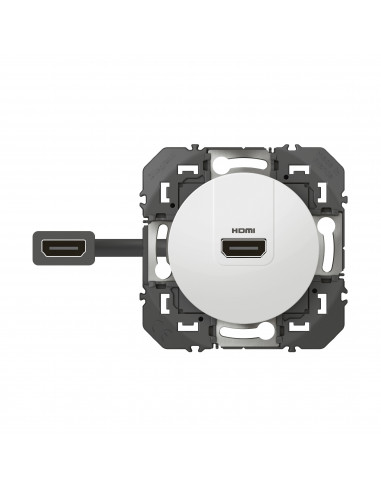 Prise HDMI 2.0 Type A pré-connectorisée Dooxie finition blanc LEGRAND 600385