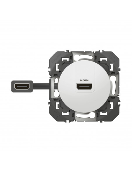 Prise HDMI 2.0 Type A pré-connectorisée Dooxie finition blanc LEGRAND 600385