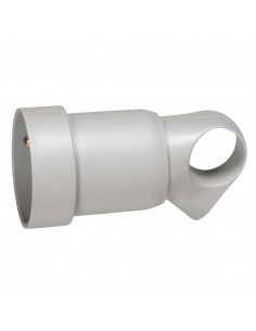 Prolongateur plastique 2P+T 16A à anneau gris LEGRAND 050425