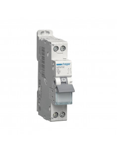 Disjoncteur Phase Neutre 2A 3kA Courbe C bornes à vis 1 Module HAGER MFN702 2