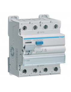 Interrupteur différentiel 3P+N 100A 300mA type AC HAGER CFC684F