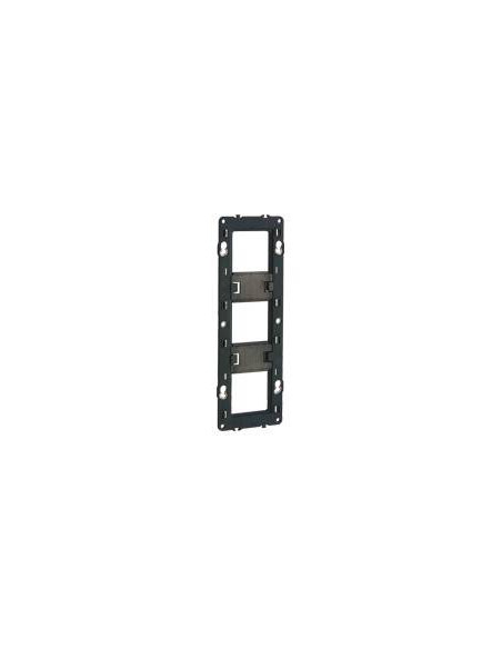 Support pour fixation à vis Batibox - montage horiz/vert -pour 3 postes -6/8 modules 80253