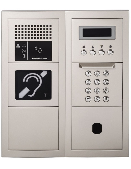 Platine audio modulaire à défilement BOUCLE MAGNETIQUE emplacement vigik AIPHONE 200275