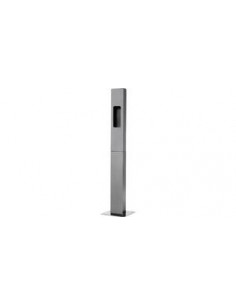 Potelet acier peint avec semelle de fixation pour platine GTDMVBLVN AIPHONE 140023