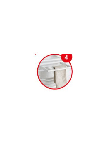 Barre Seche-Linge Blanc pour seche-serviettes tubes ronds DORIS TIMELIS 2012 ATLANTIC 850221