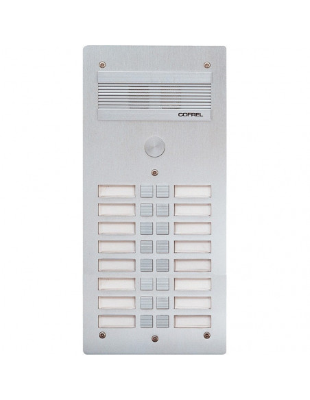 Platine de rue Série 300 audio façade Alu 4 mm 16 appels BTICINO 308316