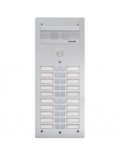 Platine de rue Série 300 audio façade Alu 4 mm 20 appels BTICINO 308320