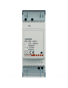 Alimentation supplémentaire MyHOME BUS 220 240 V~ 27 V 600 mA BTICINO 346020