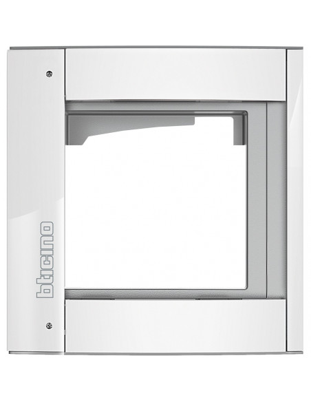 Châssis + cadre support Sfera New 1 module Allwhite BTICINO 350212