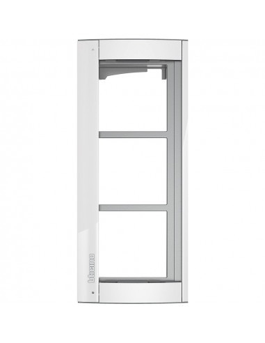 Châssis + cadre support Sfera New 3 modules Allwhite BTICINO 350232