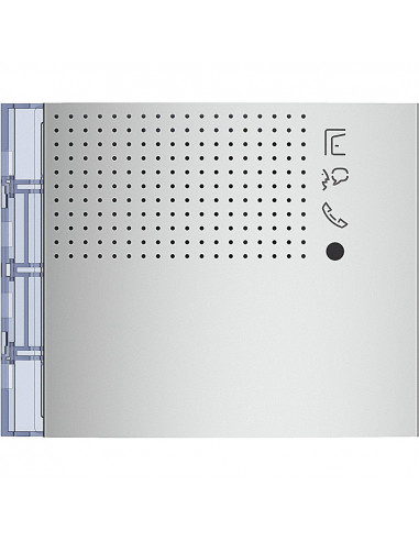 Façade Sfera New pour module électronique audio Allmetal BTICINO 351101