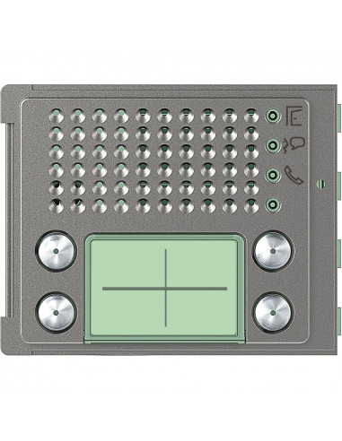 Façade Sfera Robur pour module électronique audio 4 appels/2 rangées BTICINO 351185