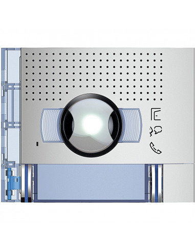 Façade Sfera New pour module électronique audio/vidéo 2appels grd angle Allmetal BTICINO 351321
