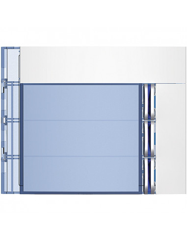 Façade Sfera New pour module électronique audio 3 appels Allwhite BTICINO 352032