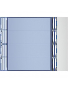 Façade Sfera New pour module électronique audio 4 appels Allmetal BTICINO 352041