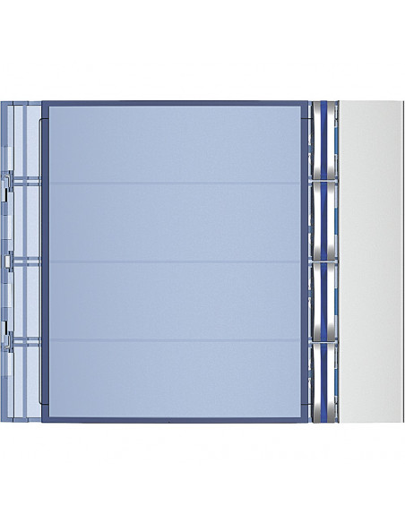 Façade Sfera New pour module électronique audio 4 appels Allmetal BTICINO 352041