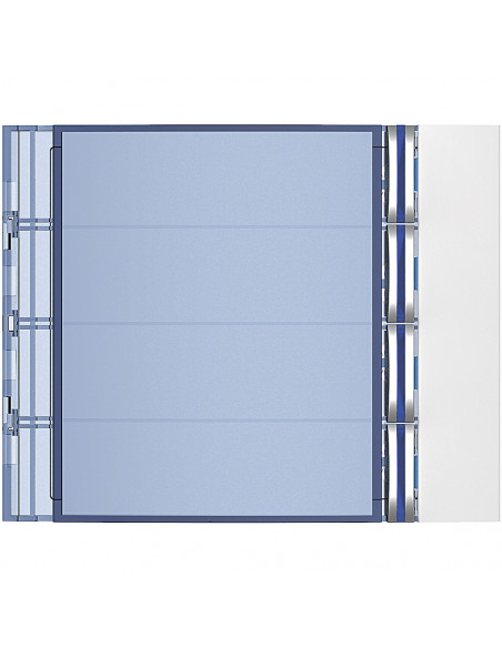 Façade Sfera New pour module électronique audio 4 appels Allwhite BTICINO 352042