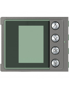 Façade Sfera Robur pour module électronique défilement de noms BTICINO 352505