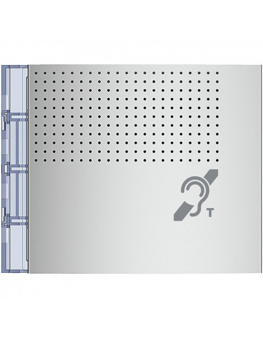 Façade Sfera New pour module boucle inductive et synthèse vocale Allmetal BTICINO 352701