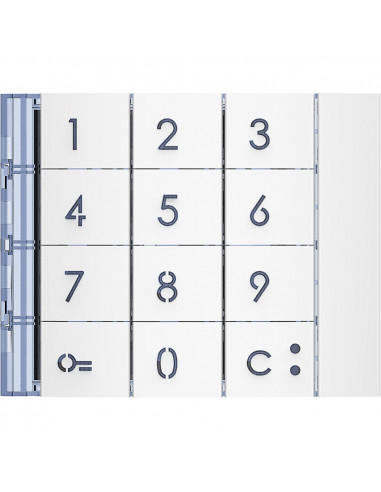 Façade Sfera New pour module électronique clavier Allwhite BTICINO 353002