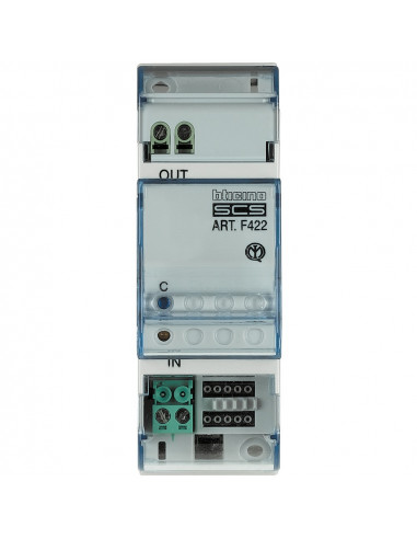 Interface BUS pour extension d'installation 2 modules DIN BTICINO F422