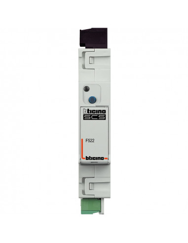 Actionneur 1 relais pour gestion des charges MyHOME BUS avec mesure conso BTICINO F522