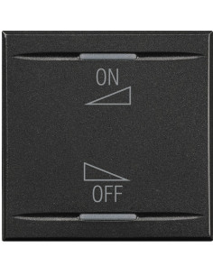 Enjoliveur Axolute MyHOME BUS diff sonore variation ON/OFF 2 mod anthracite BTICINO HS4911/2AI