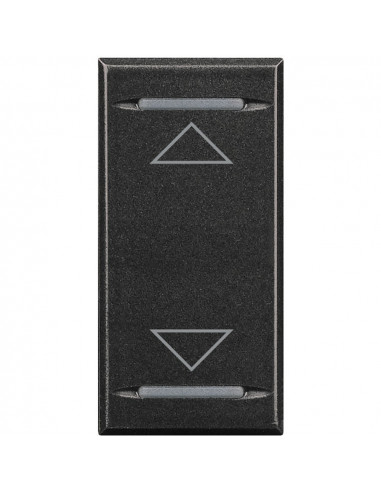 Manette Axolute MyHOME BUS symbole montée/descente 1 module anthracite BTICINO HS4911AH