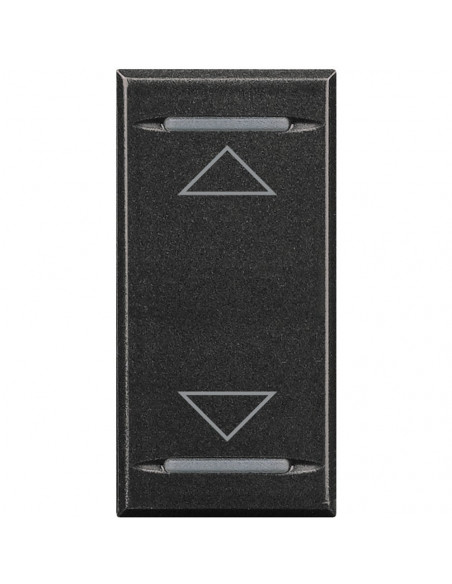 Manette Axolute MyHOME BUS symbole montée/descente 1 module anthracite BTICINO HS4911AH