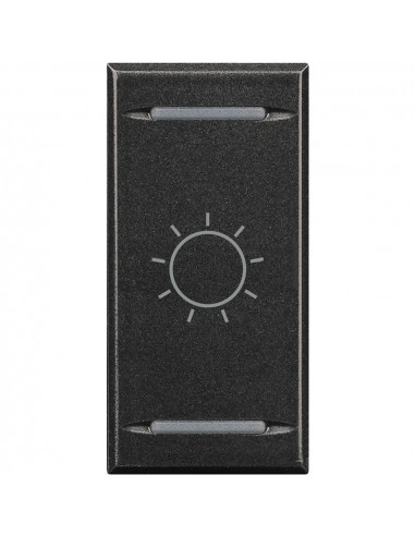 Manette Axolute MyHOME BUS symbole lumière type bascule 1 mod anthracite BTICINO HS4911BA