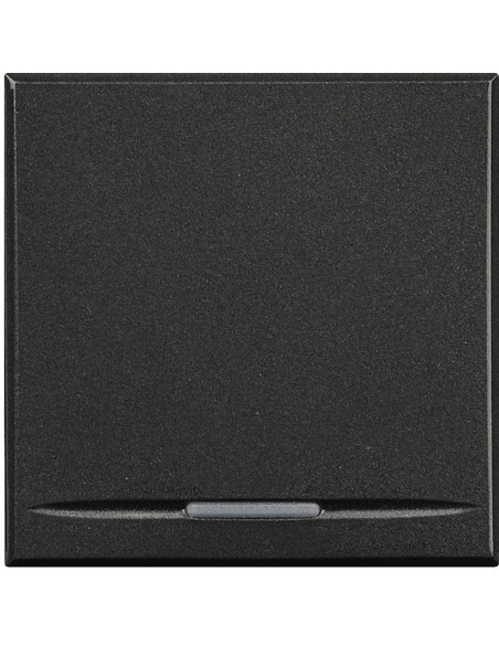 Manette Axolute MyHOME BUS neutre type poussoir 2 modules anthracite BTICINO HS4915/2