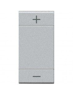 Manette Livinglight MyHOME BUS symbole +/ type bascule 1 module tech BTICINO NT4911ADN