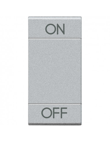 Manette Livinglight MyHOME BUS symbole ON/OFF 1 module tech BTICINO NT4911AGN