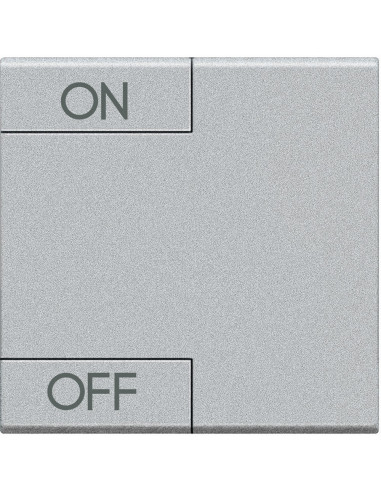 Manette Livinglight MyHOME BUS symbole ON/OFF 2 modules tech BTICINO NT4911M2AGN
