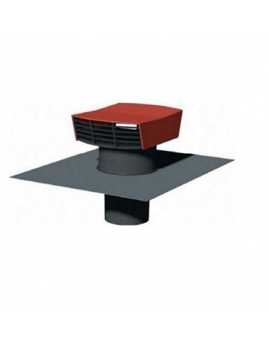 CHAPEAU RECTANGULAIRE PLASTIQUE DE TOITURE D160 MM COULEUR TUILE UNELVENT CT 150-160 P TUILE 874467