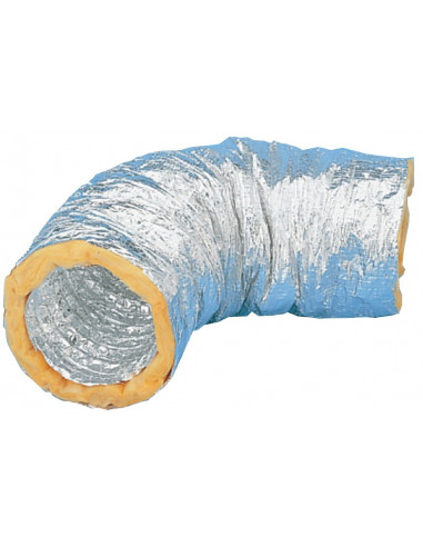 GAINE SOUPLE ALUMINIUM ISOLE D125 MM LONGUEUR 3 M UNELVENT GSI 125-3M 820722