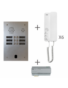 KIT AUDIO 2R 6BP 2 VOICE PROGRAMMÉ URMET KA83/206