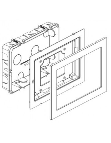 Boite encastrement moniteur note 2 ou moniteur 7" URMET 1723/60