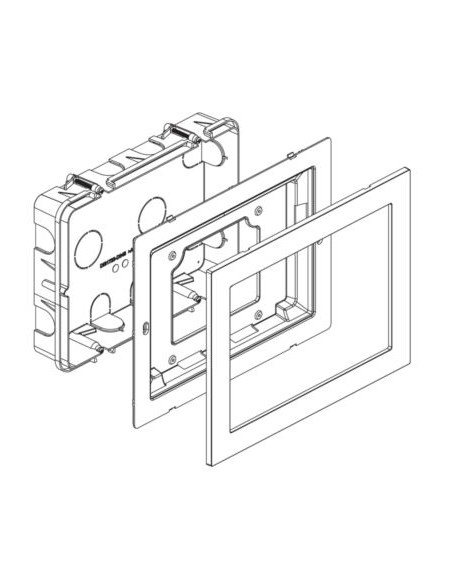 Boite encastrement moniteur note 2 ou moniteur 7" URMET 1723/60