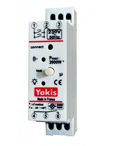 Micromodule télérupteur 10A modulaire radio Power MTR2000MRP YOKIS 5454464