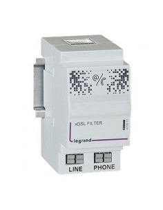 Filtre maître pour accès téléphone et internet dans coffret multimédia Optimum 2 modules LEGRAND 413011 2