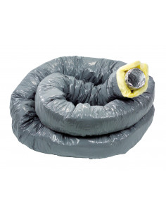T 127 Alu Cr 25 Conduit Souple Aluminium Calorifuge Diametre 125 Epaisseur 25 ATLANTIC 423028