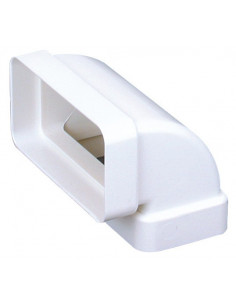 Cv 55 X 110 Coude Vertical 90° Rectangulaire Plastique Rigide Section 55 X 110 ATLANTIC 460002