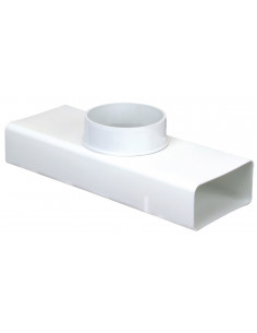 Te 55X110X100 Te 90° Plastique Rigide Section 55X110 Avec Diametre 100 ATLANTIC 460006