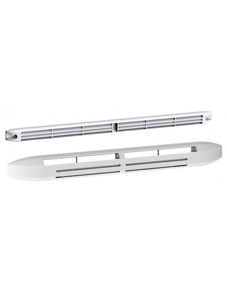 Entree D'Air Hygro Compacte 5/45 avec Grille Facade Attenuation 34Db Blanc ATLANTIC 526602