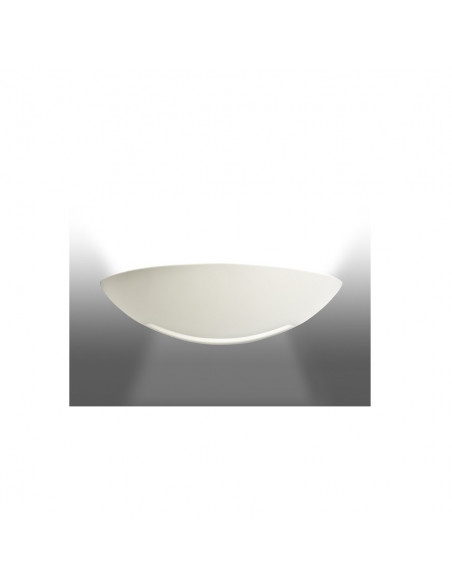 DOMINO Applique Mur plâtre E27 77W max.,demi-lune Lpe non incl. ARIC 3003